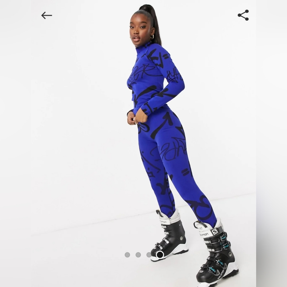 ASOS Blue and Black ski set - Picture 9 of 11